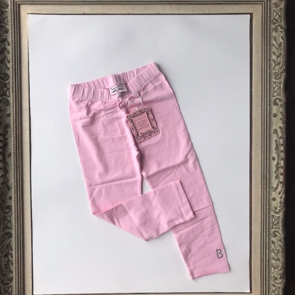 ( 3 for 20) NWT Girls light pink Barbara Farber Legging